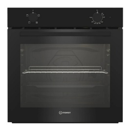 Электрический духовой шкаф Indesit IFE 2420 BL 59 см, 72 л, гриль, черный