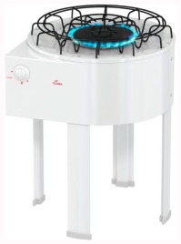 Настольная плита Flama DVG 4101 W 54 см, 1 конфорка, белый