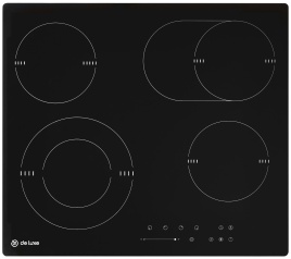 Электрическая варочная панель De luxe VC6E466-S07 (EVS5904.00) 59 см, 4 конфорки стеклокерамика, черный