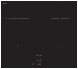 Электрическая варочная панель Bosch Serie | 2 PUG61KAA5E 59 см, 4 конфорки стеклокерамика, черный