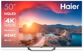 Телевизор Haier 50 Smart TV S2 Pro, 50 дюймов, 4K Ultra HD, смарт ТВ, Android TV 11, серый