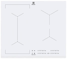 Электрическая варочная панель Electrolux EIV63440BW 59 см, 4 конфорки стеклокерамика, белый