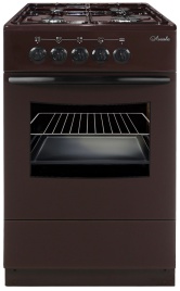 Газовая плита Лысьва ГП 400 МС СТ-2у 50 см, 57 л, 4 конфорки, коричневый