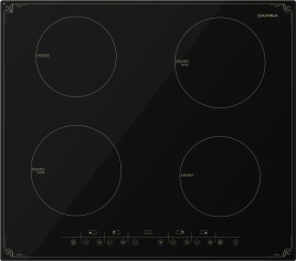 Электрическая варочная панель Darina P8 EI 305 B 52 см, 4 конфорки стеклокерамика, черный