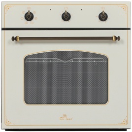 Электрический духовой шкаф De luxe 6006.03 эшв - 037 59 см, 58 л гриль конвекция, топленое молоко