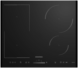 Электрическая варочная панель Grundig GIEI624470PF 58 см, 4 конфорки стеклокерамика, черный