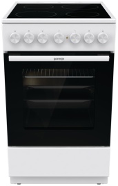 Электроплита Gorenje GEC5B41WG 50 см, 4 конфорки, белый