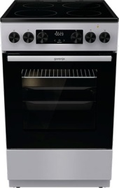 Электроплита Gorenje GEC5C41SG 50 см, 70 л, 4 конфорки, серебристый