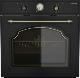 Электрический духовой шкаф Darina 0U8 BDE112 707 At 59 см, 65 л гриль конвекция, антрацит