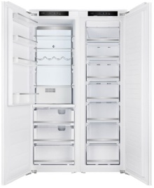 Встраиваемый холодильник Side-by-Side Zugel ZRISS481FNF (ZRI1750NF + ZFI17540NF) No frost, белый