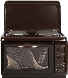 Настольная плита Gefest ЭПНс Д420 К19 55 см, 2 конфорки, коричневый