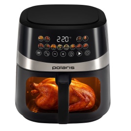 Аэрогриль Polaris PAF 8005W, WIFI, IQ Home, черный