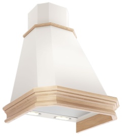 Вытяжка Elikor Пергола 60П-650-П3Л, бежевый/дуб неокрашенный съемное