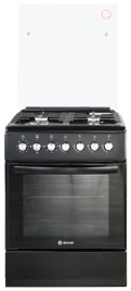 Комбинированная плита De luxe 606040.00гэ-003(кр) 60 см, 64 л, 4 конфорки, черный