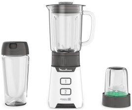 Блендер стационарный Moulinex Minimix Glass LM16L110, белый
