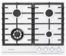 Газовая варочная панель Gefest ПВГ 1214-01 60 см, 4 конфорки электроподжиг газконтроль, белый