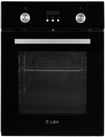 Электрический духовой шкаф LEX EDP 4571 BL 45 см, 55 л, гриль и конвекция, черный