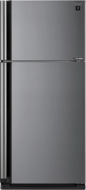 Двухкамерный холодильник Sharp SJ-XE 55 PMSL No frost, серебристый