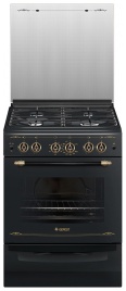 Газовая плита Gefest ПГ 6100-02 0183 60 см, 52 л, 4 конфорки, черный