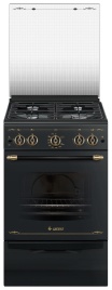 Газовая плита Gefest ПГ 5100-02 0187 50 см, 52 л, 4 конфорки, черный
