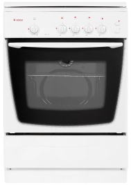 Газовая плита Gefest Брест 1200 C6 60 см, 63 л, 4 конфорки, белый