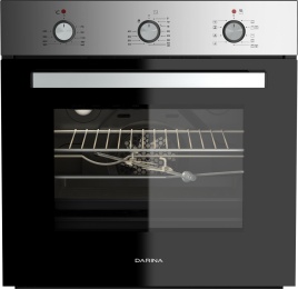 Электрический духовой шкаф Darina 0U5 BDE112 705 X 59 см, 65 л гриль конвекция, серебристый