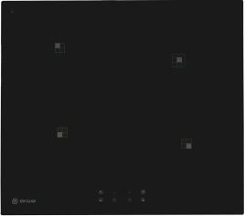 Электрическая варочная панель De luxe 595204.03эвс 59 см, 4 конфорки стеклокерамика, черный