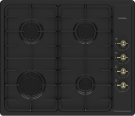 Газовая варочная панель Darina 1T 18 BGM 341 11 At 59 см, 4 конфорки электроподжиг, антрацит