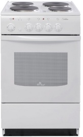 Электроплита De luxe 5004.12 э 50 см, 4 конфорки, белый