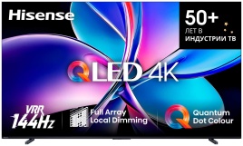 Телевизор Hisense 100E7Q PRO, 100 дюймов, 4K Ultra HD, смарт ТВ, VIDAA , черный