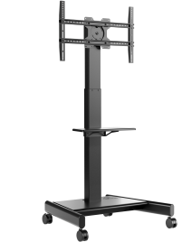 Мобильная стойка МОТОРИЗОВАННАЯ ONKRON на 1 ТВ TS1552 Elift BLACK
