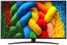 Телевизор LG 43NANO81A6A.ARUG, 43 дюйма, 4K Ultra HD, смарт ТВ, WebOS 25, черный