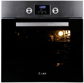 Электрический духовой шкаф LEX EDP 093 IX NEW 59 см, 60 л гриль конвекция, серебристый