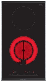 Электрическая варочная панель Bosch Serie | 6 PKF375FP2E 30 см, 2 конфорки стеклокерамика, черный