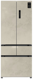 Многокамерный холодильник Tesler RFD-427BI MARBLE BEIGE No frost, бежевый