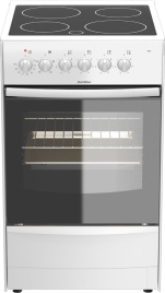 Электроплита Darina B 3607 W 50 см, 50 л, 4 конфорки, белый