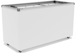 Морозильный ларь Gellar FG 500 C A 450 л, замок, ручная разморозка, серый