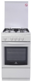 Газовая плита De luxe 506040.04 г 50 см, 54 л, 4 конфорки, белый