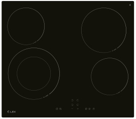 Электрическая варочная панель LEX EVH 641A BL 59 см, 4 конфорки стеклокерамика, черный