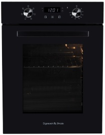 Электрический духовой шкаф Zigmund & Shtain E 174 B 44 см, 51 л, гриль и конвекция, черный