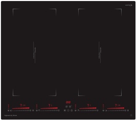 Электрическая варочная панель Zigmund & Shtain CI 29.6 B 59 см, 4 конфорки стеклокерамика, черный