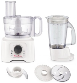 Кухонный комбайн Moulinex FP5421 DoubleForce Compact с чашей 2,2л, белый