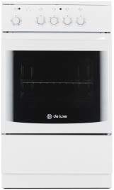 Электроплита De luxe 506004.04 эс 50 см, 54 л, 4 конфорки, белый