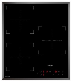 Электрическая варочная панель Haier HHY-Y53NVB 45 см, 3 конфорки стеклокерамика, черный