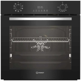 Электрический духовой шкаф Indesit IFE 4841 J BL 59 см, 72 л, гриль и конвекция, черный