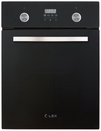 Электрический духовой шкаф LEX EDP 4590 BL Matt Edition 45 см, 55 л, гриль и конвекция, матовый черный