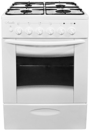 Комбинированная плита Лысьва ЭГ 4к04 МС-2у 50 см, 60 л, 4 конфорки, белый