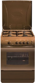 Газовая плита Gefest Брест 1200 C6 K 19 60 см, 63 л, 4 конфорки, коричневый
