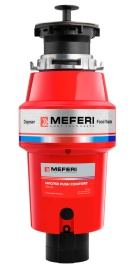 Измельчитель пищевых отходов Meferi MFD750 PUSH COMFORT с пневмокнопкой в комплекте