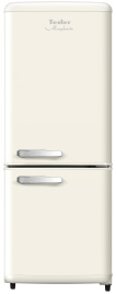 Двухкамерный холодильник Tesler RB-107 IVORY, слоновая кость